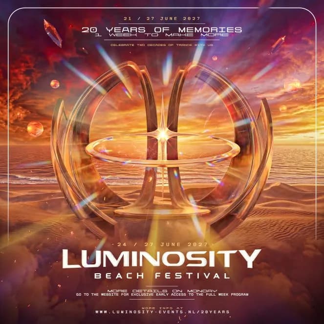 Luminosity Beach Festival 2027 artwork