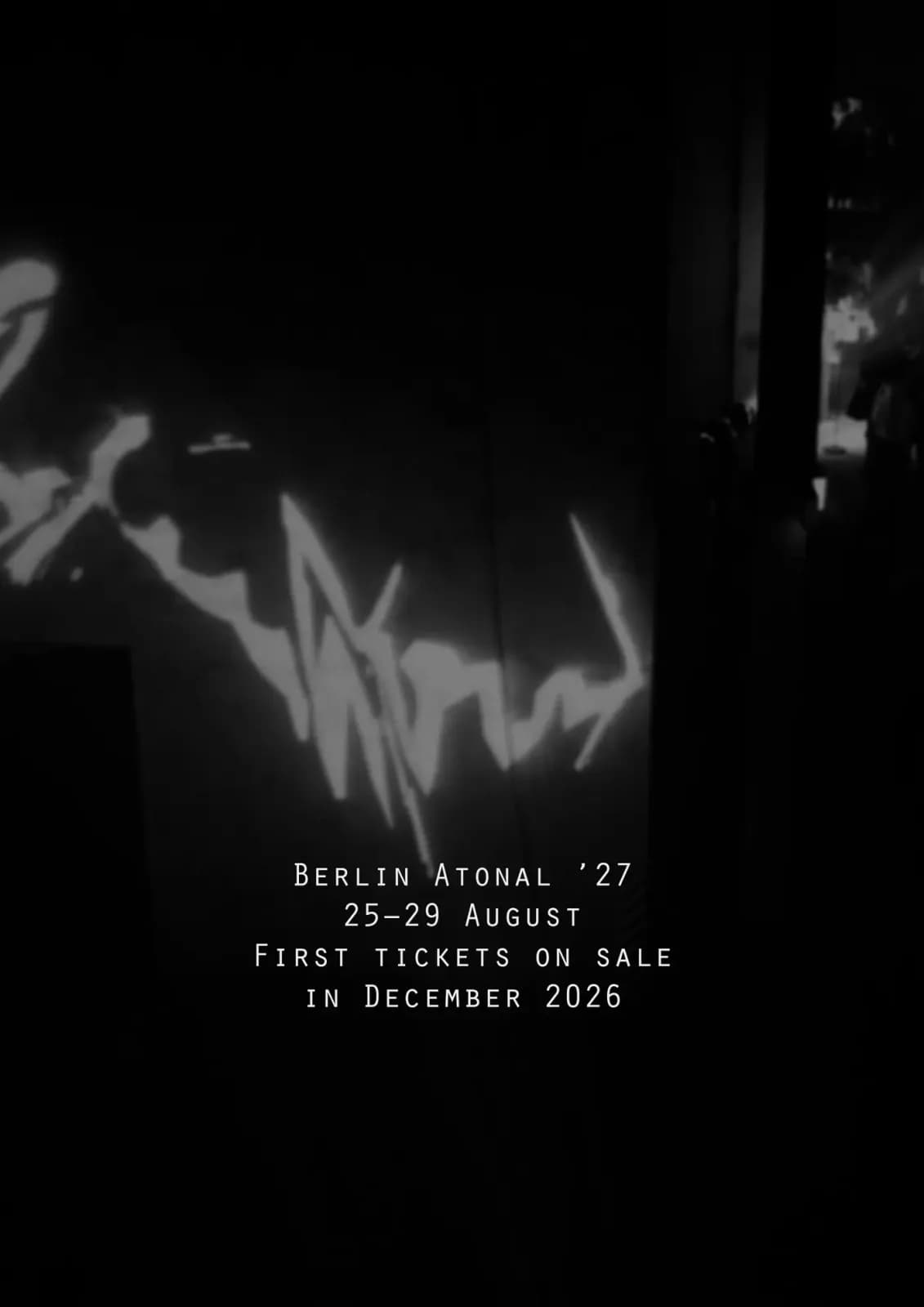 Berlin Atonal 2027 artwork