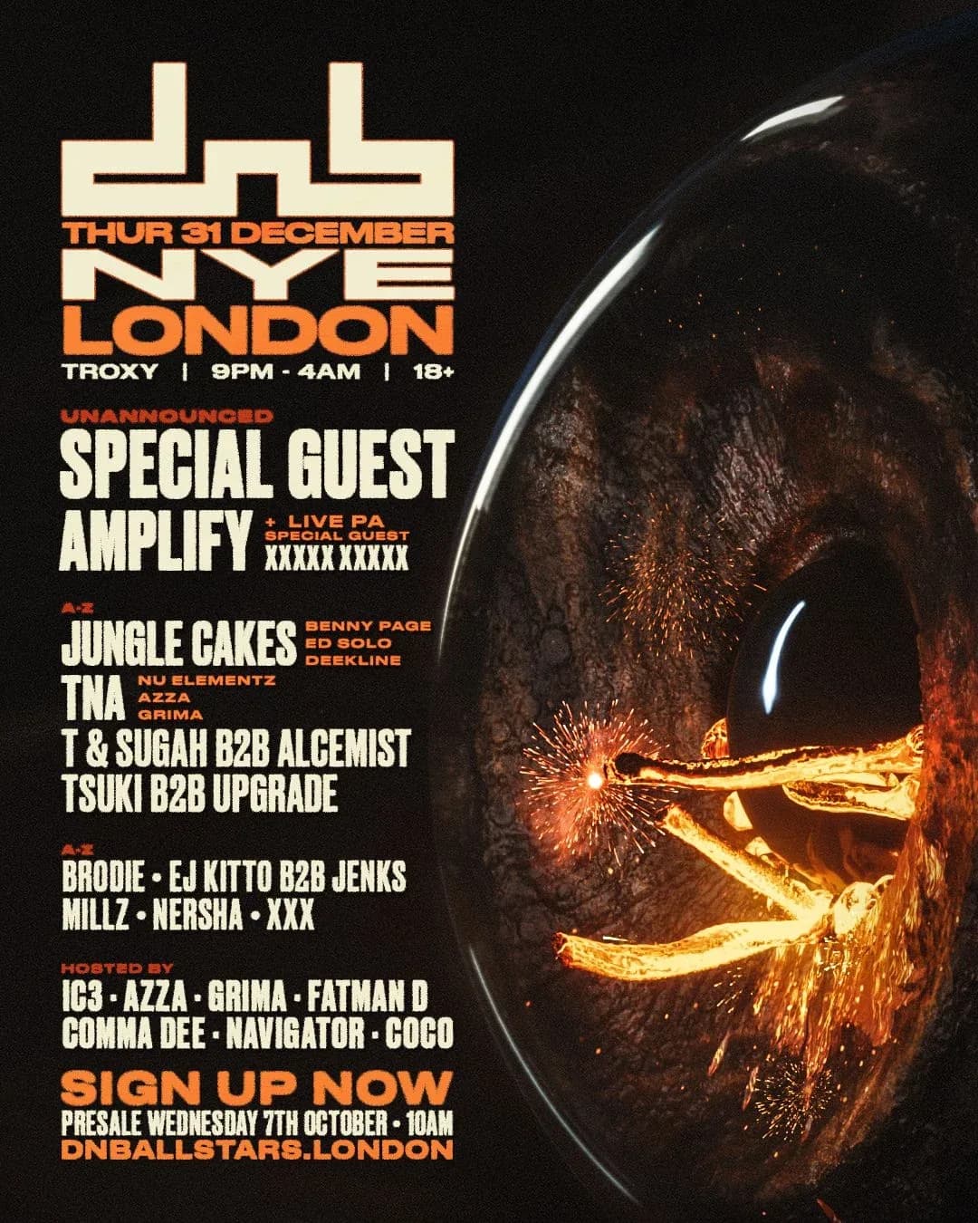 DnB Allstars NYE: London artwork