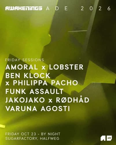 Friday Sessions ADE 2026 — official artwork
