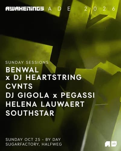 Sunday Sessions ADE 2026 — official artwork
