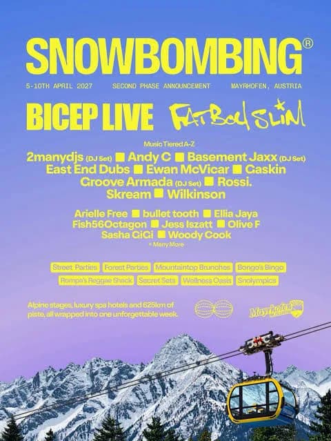 Snowbombing 2027 @ Mayrhofen Europahaus artwork