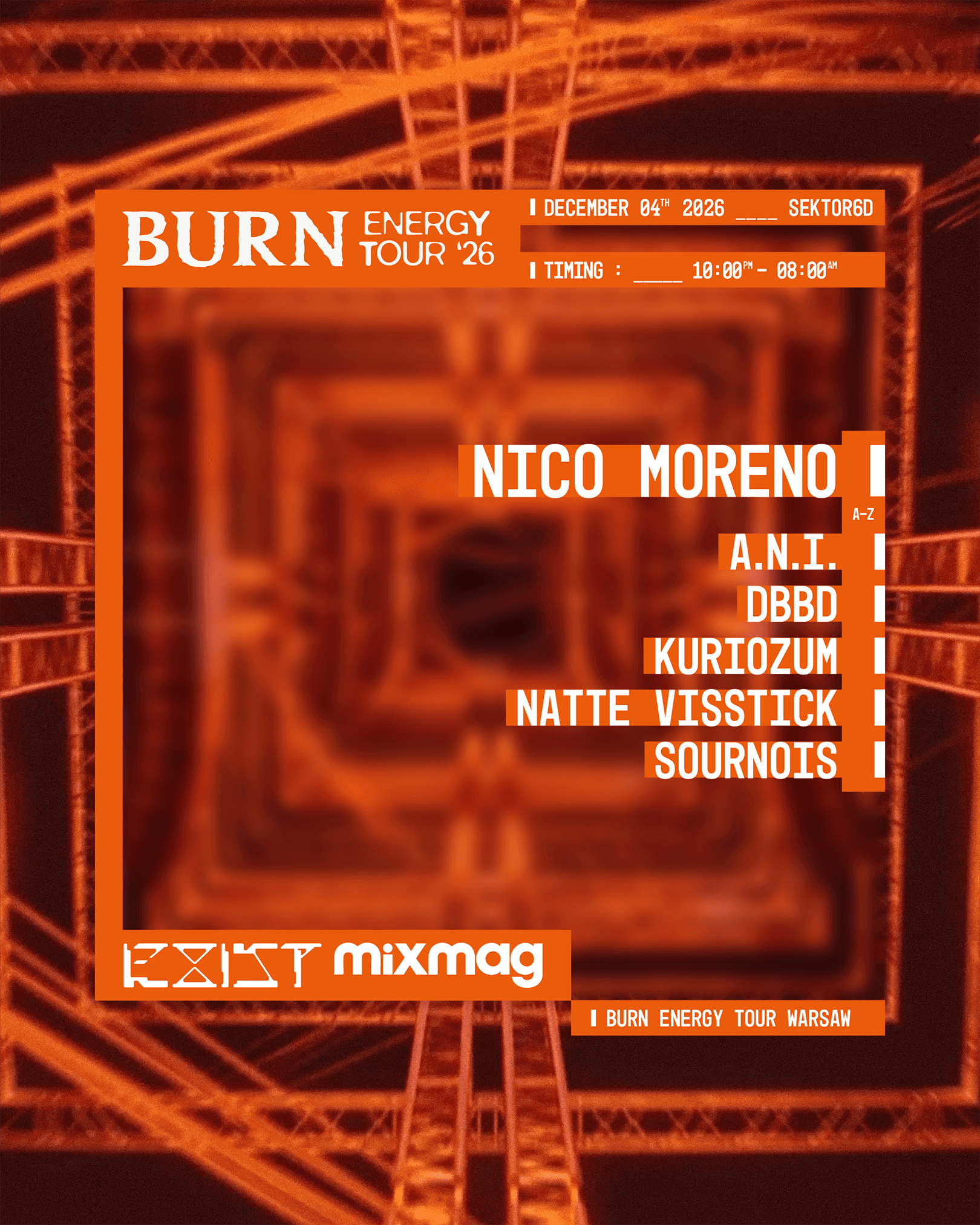 BURN ENERGY TOUR 2026 POLAND w/ NICO MORENO artwork